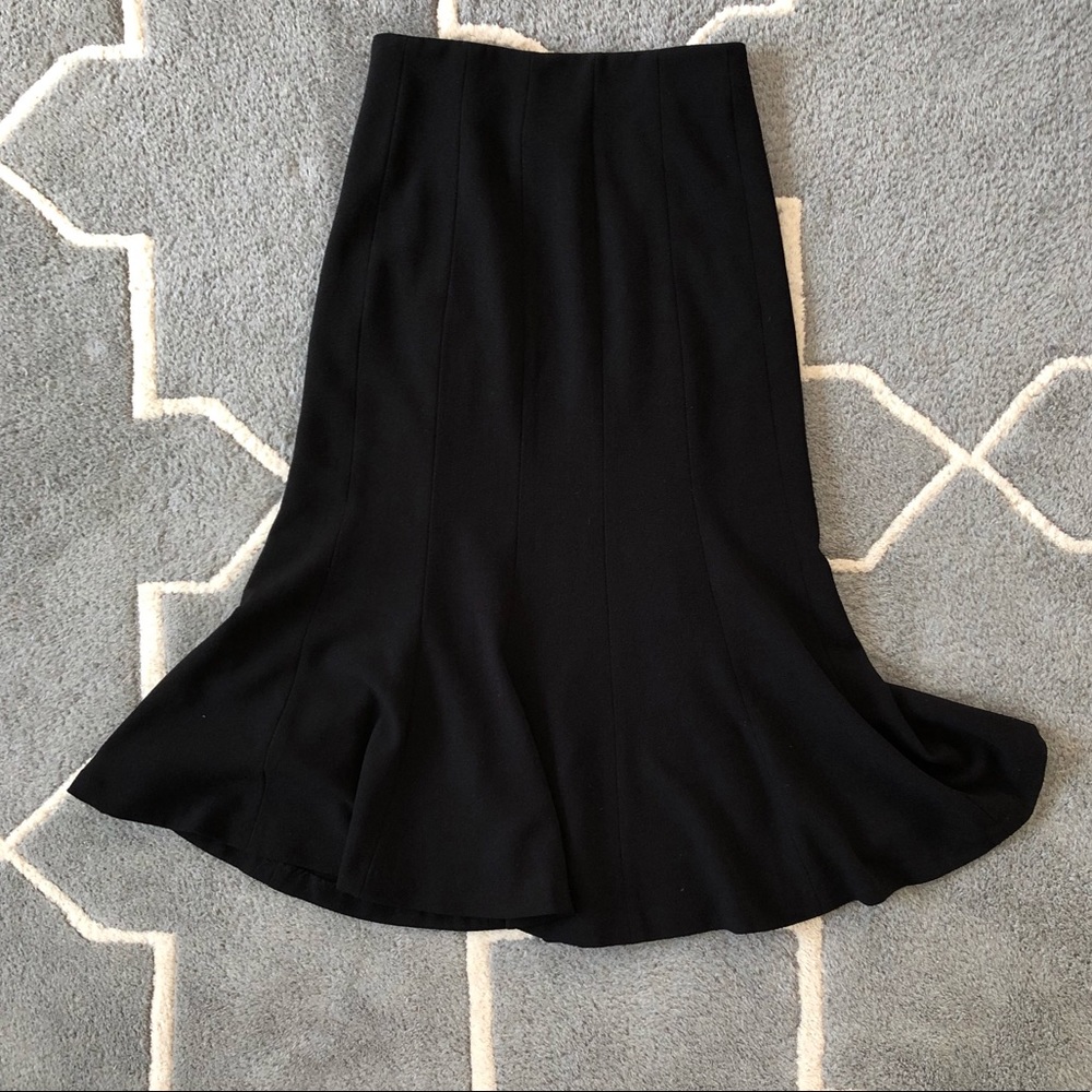 Black H&M fit & flared skirt size 4